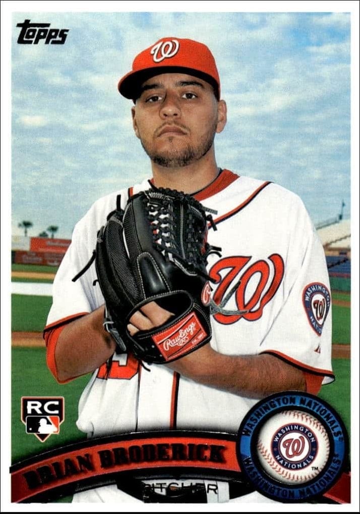 Brian Broderick 2011 Topps Series 2 #368 Baseball Trading Card - Front 2011 Topps Series 2 Brian Broderick #368 baseball trading card front