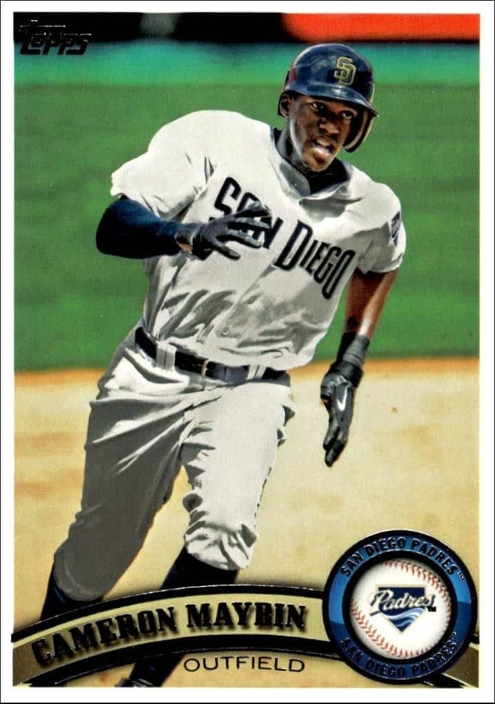 Cameron Maybin 2011 Topps Series 2 #569 Baseball Trading Card - Front 2011 Topps Series 2 Cameron Maybin #569 baseball trading card front