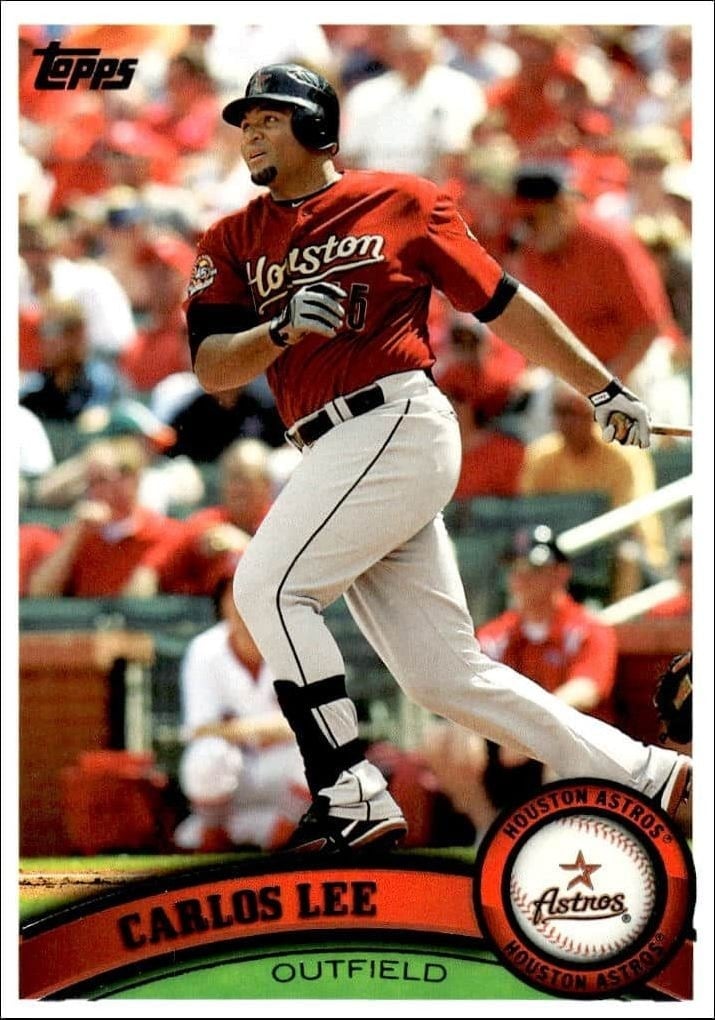 2011 Topps Series 2 Carlos Lee #586 trading card