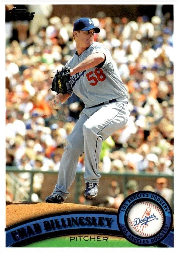 Chad Billingsley 2011 Topps Series 2 #473 Baseball Trading Card - Front 2011 Topps Series 2 Chad Billingsley #473 baseball trading card front