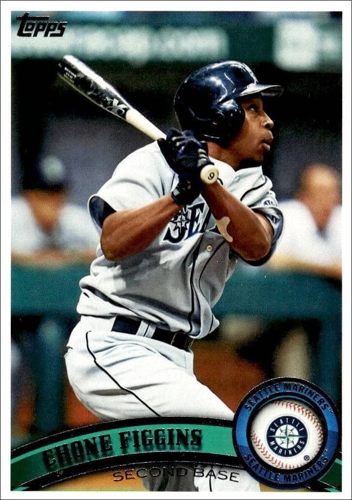 Chone Figgins 2011 Topps Series 2 #468 Baseball Trading Card - Front 2011 Topps Series 2 Chone Figgins #468 baseball trading card front