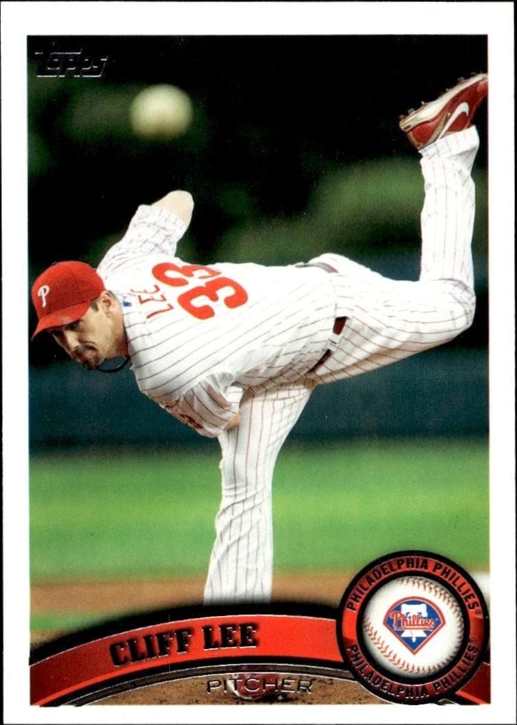 Cliff Lee 2011 Topps Update #US100 Baseball Trading Card - Front 2011 Topps Update Cliff Lee #US100 baseball trading card front