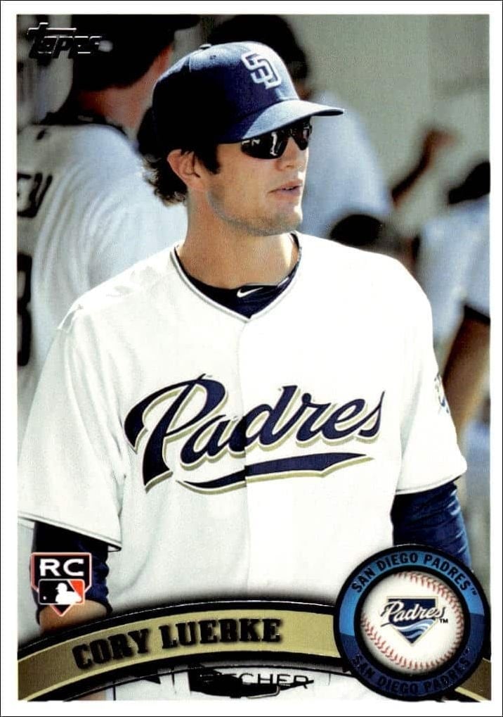 Cory Luebke 2011 Topps #193 Baseball Trading Card - Front 2011 Topps Cory Luebke #193 baseball trading card front