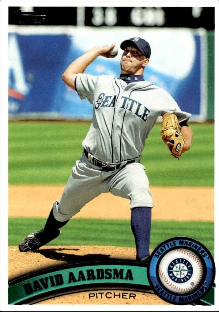 David Aardsma 2011 Topps #149 Baseball Trading Card - Front 2011 Topps David Aardsma #149 baseball trading card front