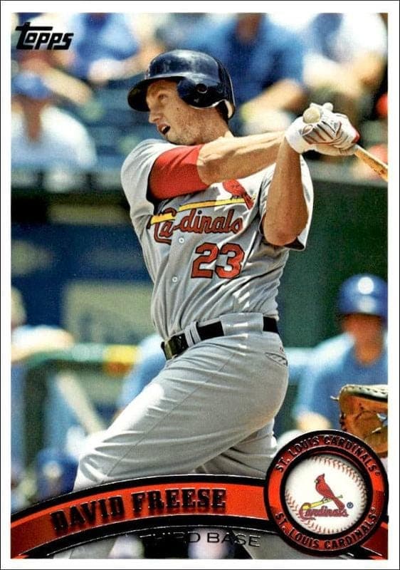 2011 Topps Series 2 David Freese #452 trading card