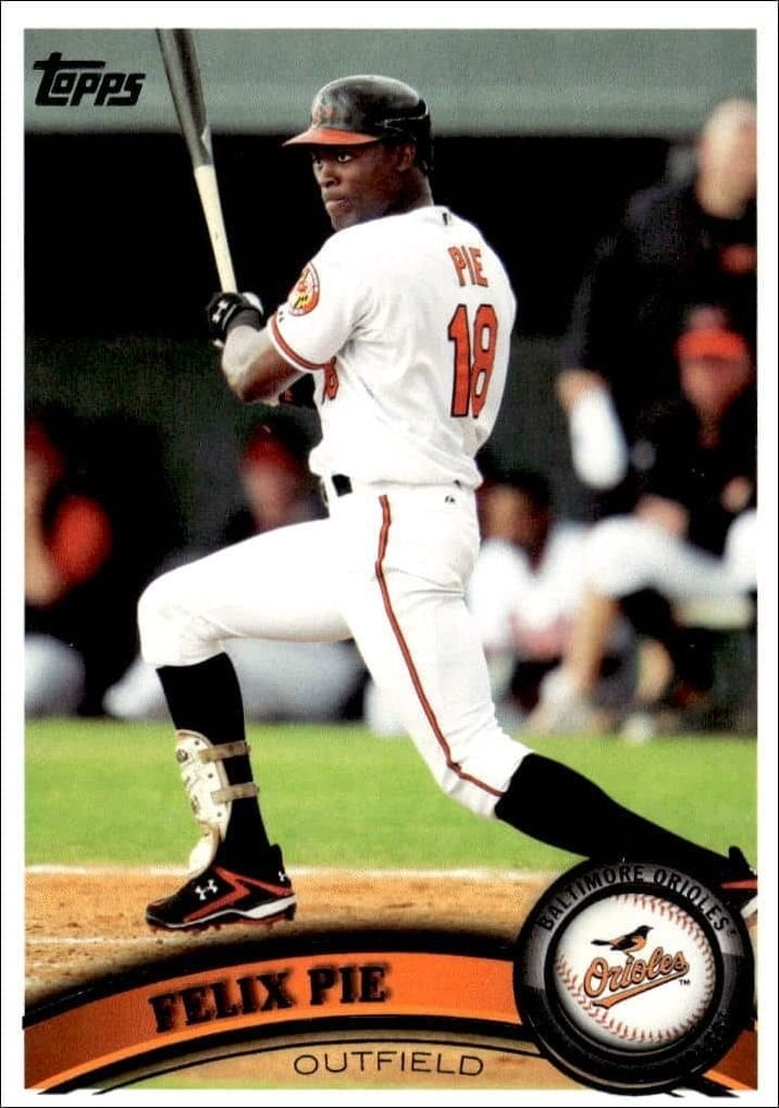 Felix Pie 2011 Topps #106 Baseball Trading Card - Front 2011 Topps Felix Pie #106 baseball trading card front