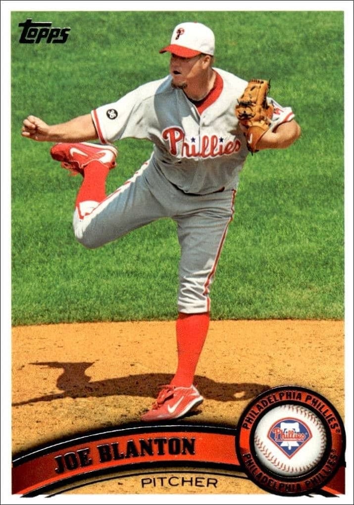 Joe Blanton 2011 Topps Series 2 #469 Baseball Trading Card - Front 2011 Topps Series 2 Joe Blanton #469 baseball trading card front
