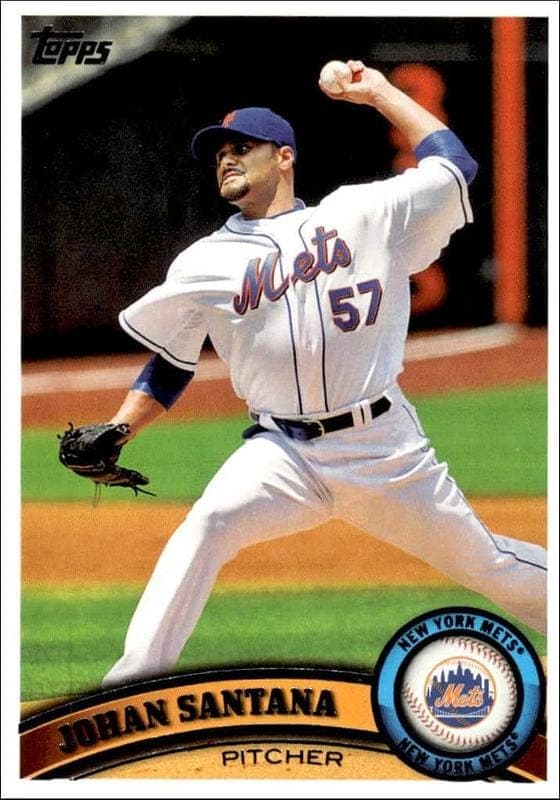 2011 Topps Series 1 Johan Santana #56 trading card