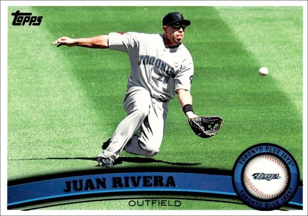 Juan Rivera 2011 Topps Series 2 #531 Baseball Trading Card - Front 2011 Topps Series 2 Juan Rivera #531 baseball trading card front