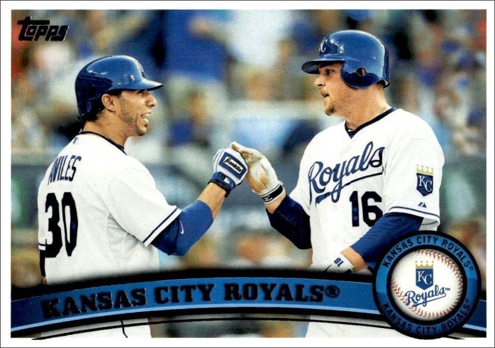 Kansas City Royals 2011 Topps Series 2 #568 Baseball Trading Card - Front 2011 Topps Series 2 Kansas City Royals #568 baseball trading card front