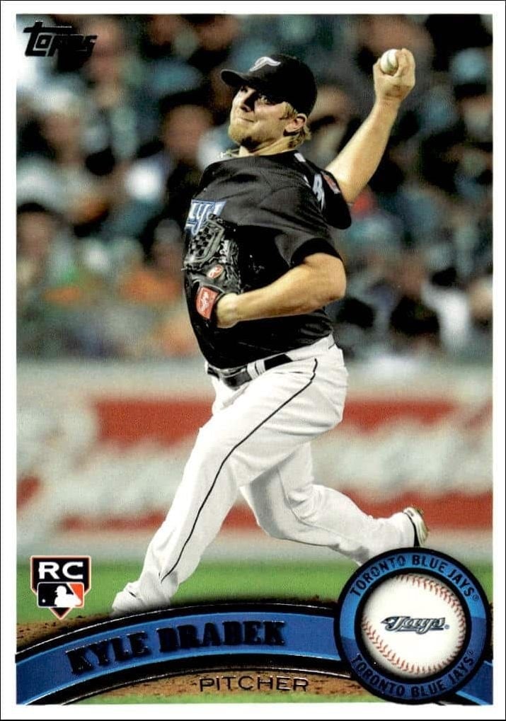 Kyle Drabek 2011 Topps #70 Baseball Trading Card - Front 2011 Topps Kyle Drabek #70 baseball trading card front