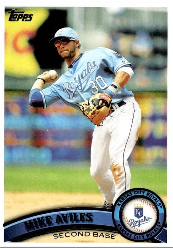 2011 Topps Series 1 Mike Aviles #244 trading card