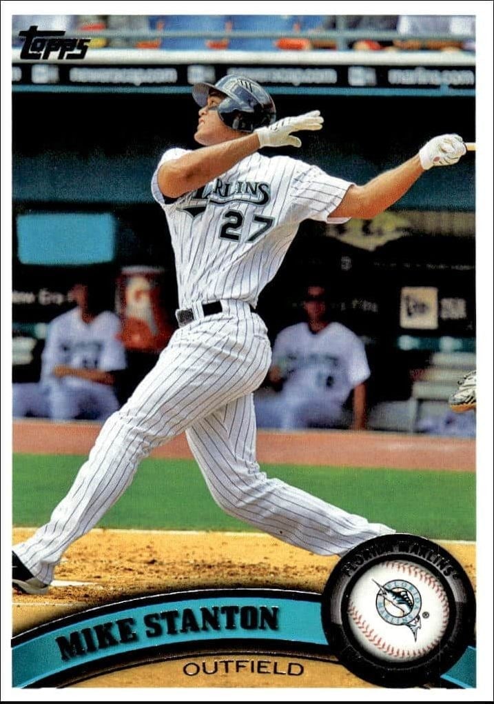 Mike Stanton 2011 Topps #78 Baseball Trading Card - Front 2011 Topps Mike Stanton #78 baseball trading card front