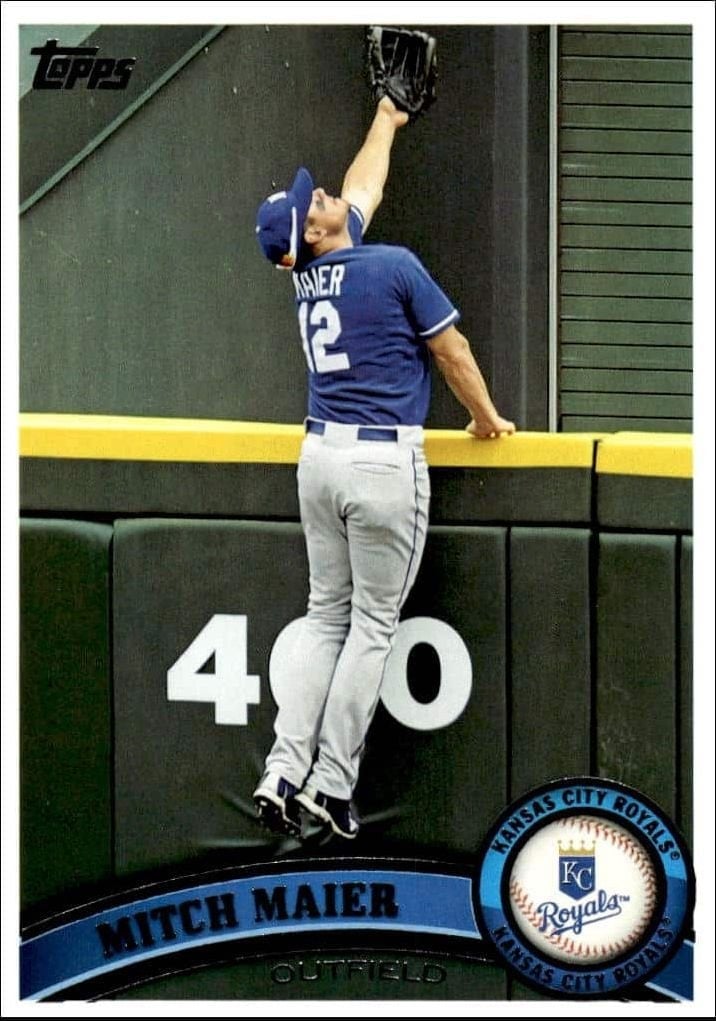 Mitch Maier 2011 Topps Series 2 #658 Baseball Trading Card - Front 2011 Topps Series 2 Mitch Maier #658 baseball trading card front