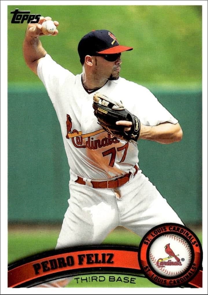 Pedro Feliz 2011 Topps #212 Baseball Trading Card - Front 2011 Topps Pedro Feliz #212 baseball trading card front