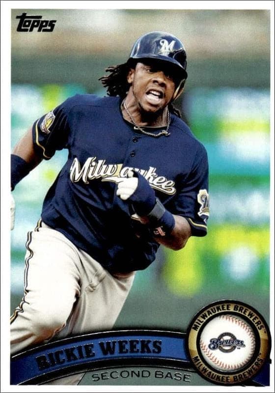 2011 Topps Series 1 Rickie Weeks #266 trading card