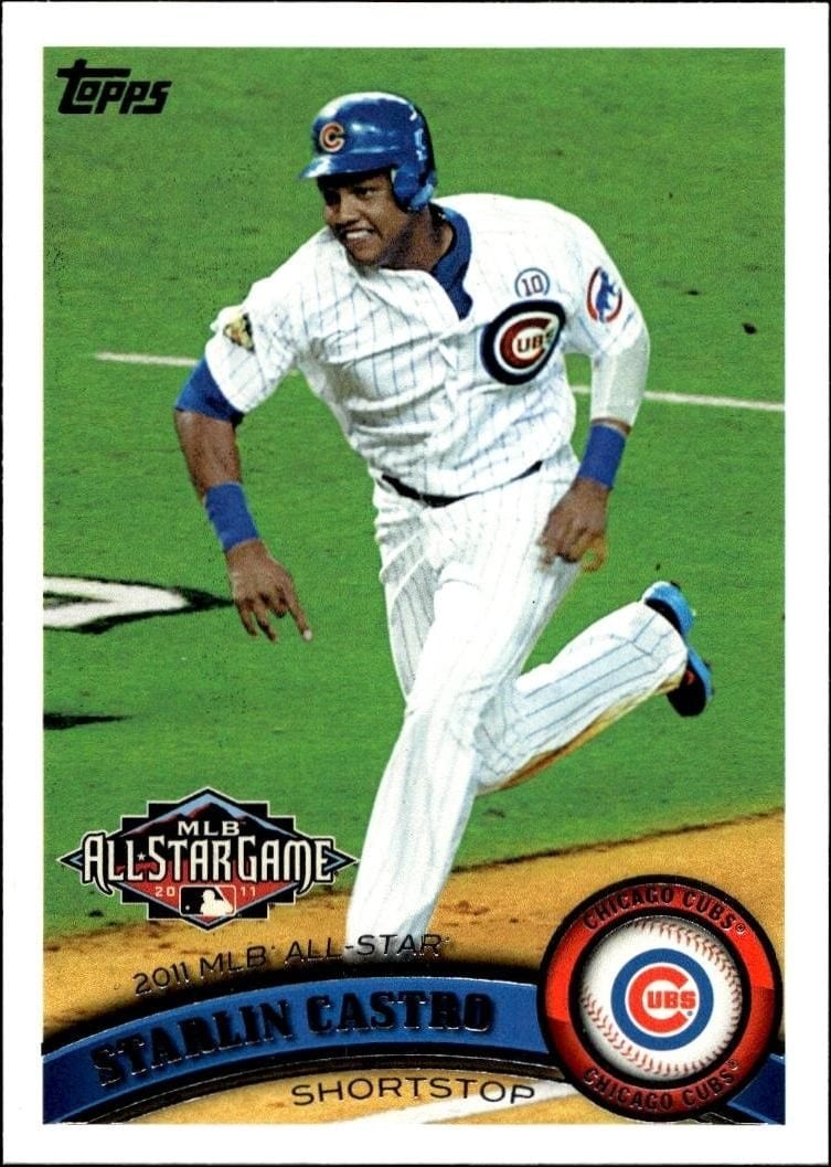 Starlin Castro 2011 Topps Update #US249 Baseball Trading Card - Front 2011 Topps Update Starlin Castro #US249 baseball trading card front