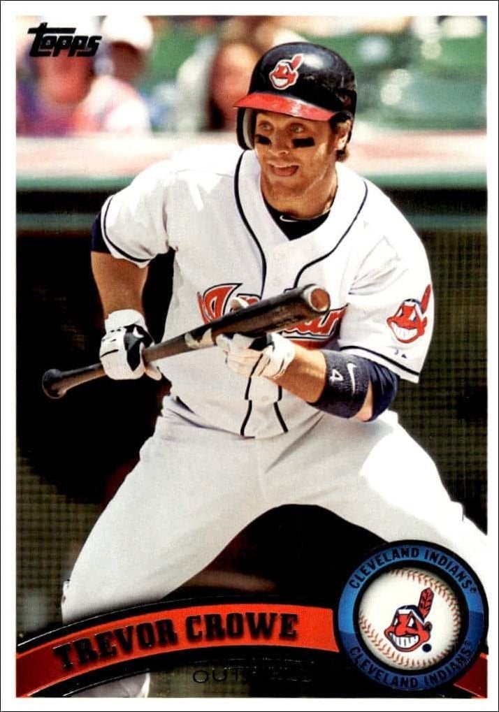 Trevor Crowe 2011 Topps Series 2 #430 Baseball Trading Card - Front 2011 Topps Series 2 Trevor Crowe #430 baseball trading card front