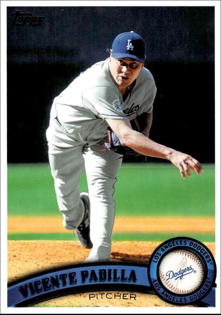 Vicente Padilla 2011 Topps #37 Baseball Trading Card - Front 2011 Topps Vicente Padilla #37 baseball trading card front