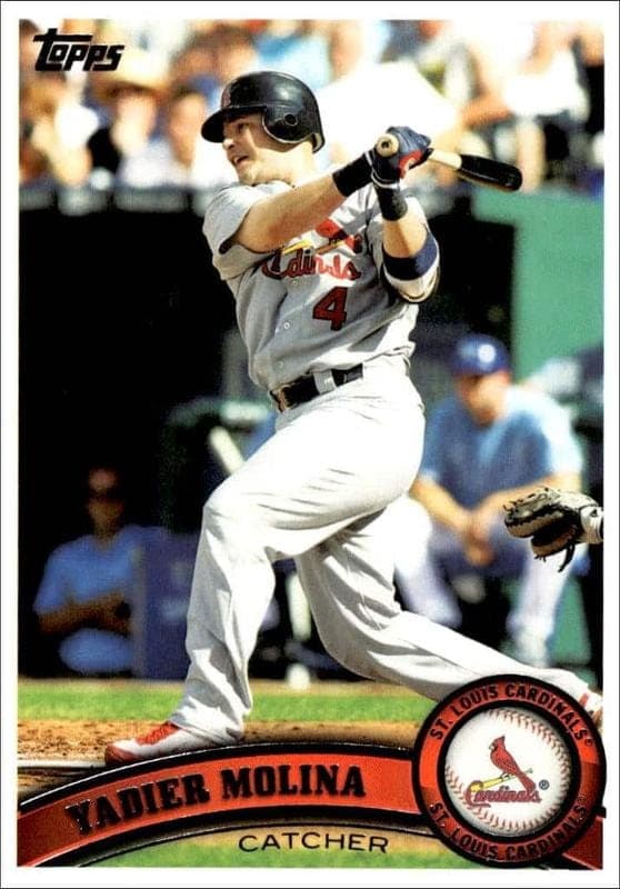 2011 Topps Series 1 Yadier Molina #90 trading card