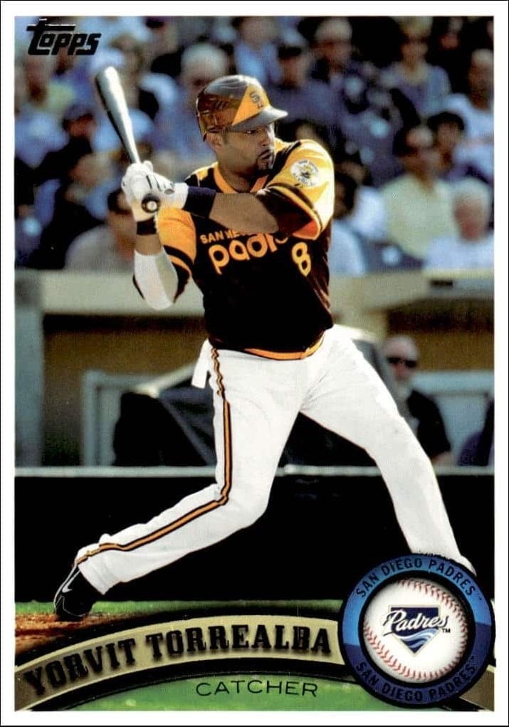 Yorvit Torrealba 2011 Topps #64 Baseball Trading Card - Front 2011 Topps Yorvit Torrealba #64 baseball trading card front
