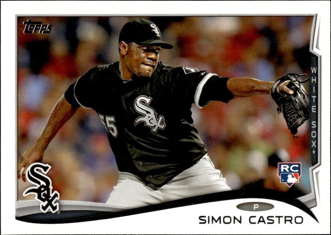 Simon Castro 2014 Topps Series 2 #592 Baseball Trading Card - Front 2014 Topps Series 2 Simon Castro #592 baseball trading card front