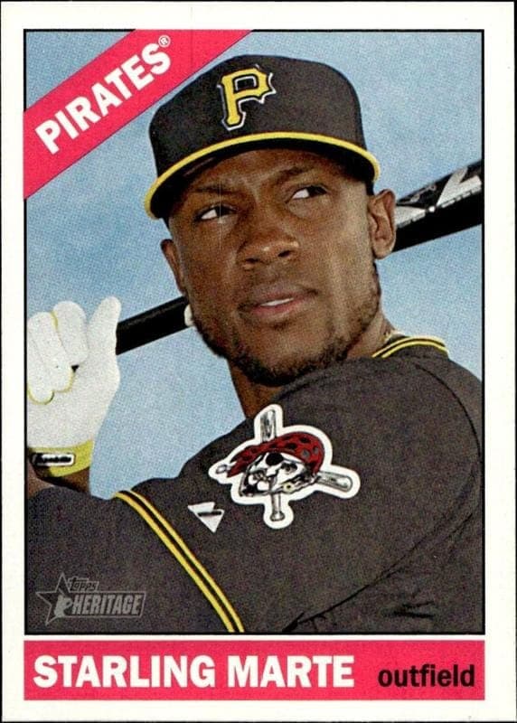 2015 Topps Heritage Starling Marte #256 trading card