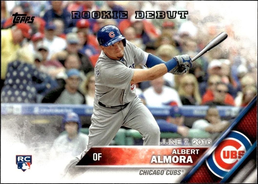 Albert Almora 2016 Topps Update #US139 Baseball Trading Card - Front 2016 Topps Update Albert Almora #US139 baseball trading card front
