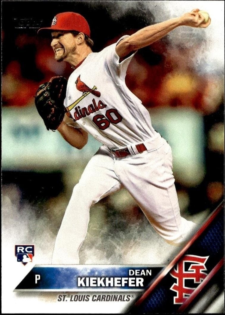 Dean Kiekhefer 2016 Topps Update #US2 Baseball Trading Card - Front 2016 Topps Update Dean Kiekhefer #US2 baseball trading card front