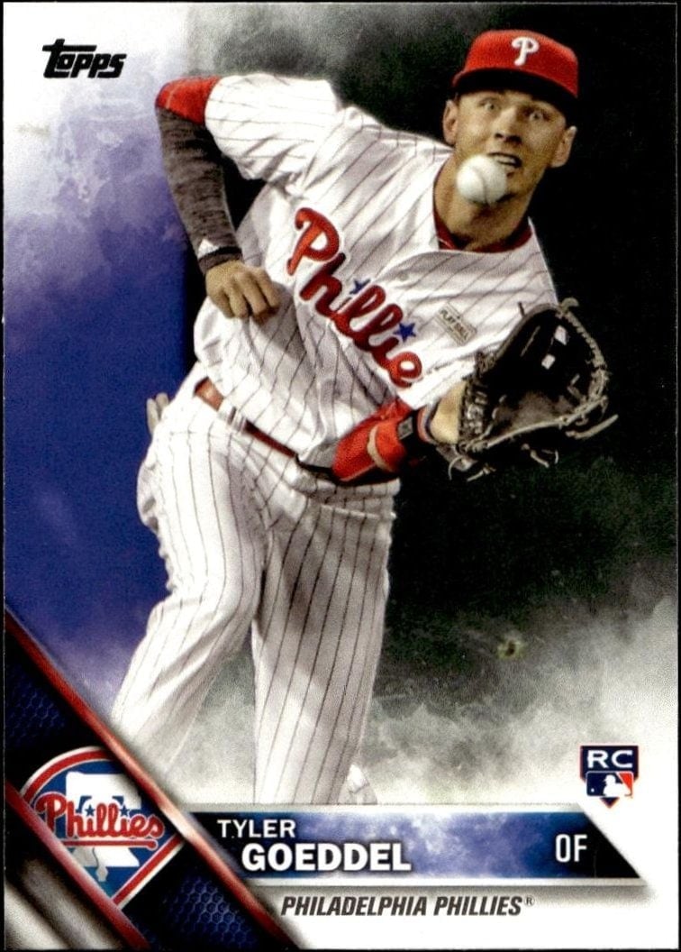 Tyler Goeddel 2016 Topps Update #US247 Baseball Trading Card - Front 2016 Topps Update Tyler Goeddel #US247 baseball trading card front