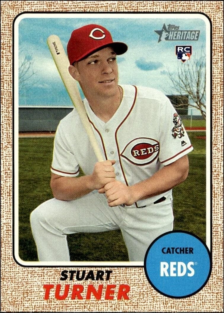 Stuart Turner 2017 Topps Heritage #636 Baseball Trading Card - Front 2017 Topps Heritage Stuart Turner #636 baseball trading card front