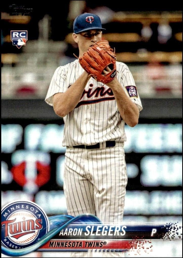 Aaron Slegers 2018 Topps #277 Baseball Trading Card - Front 2018 Topps Aaron Slegers #277 baseball trading card front