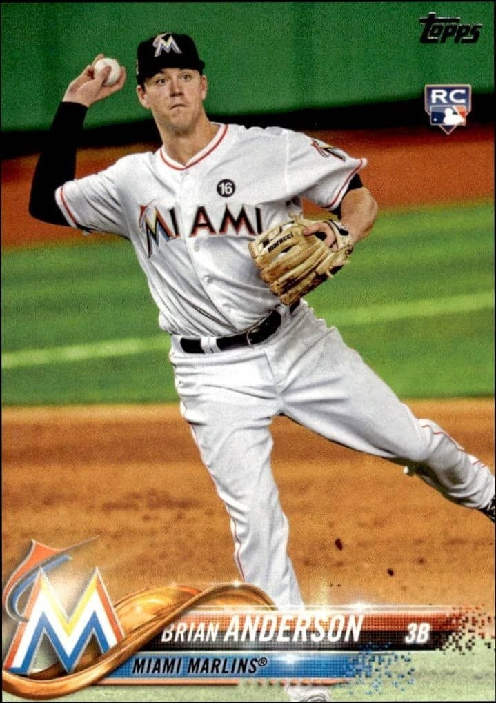 Brian Anderson 2018 Topps #234 Baseball Trading Card - Front 2018 Topps Brian Anderson #234 baseball trading card front