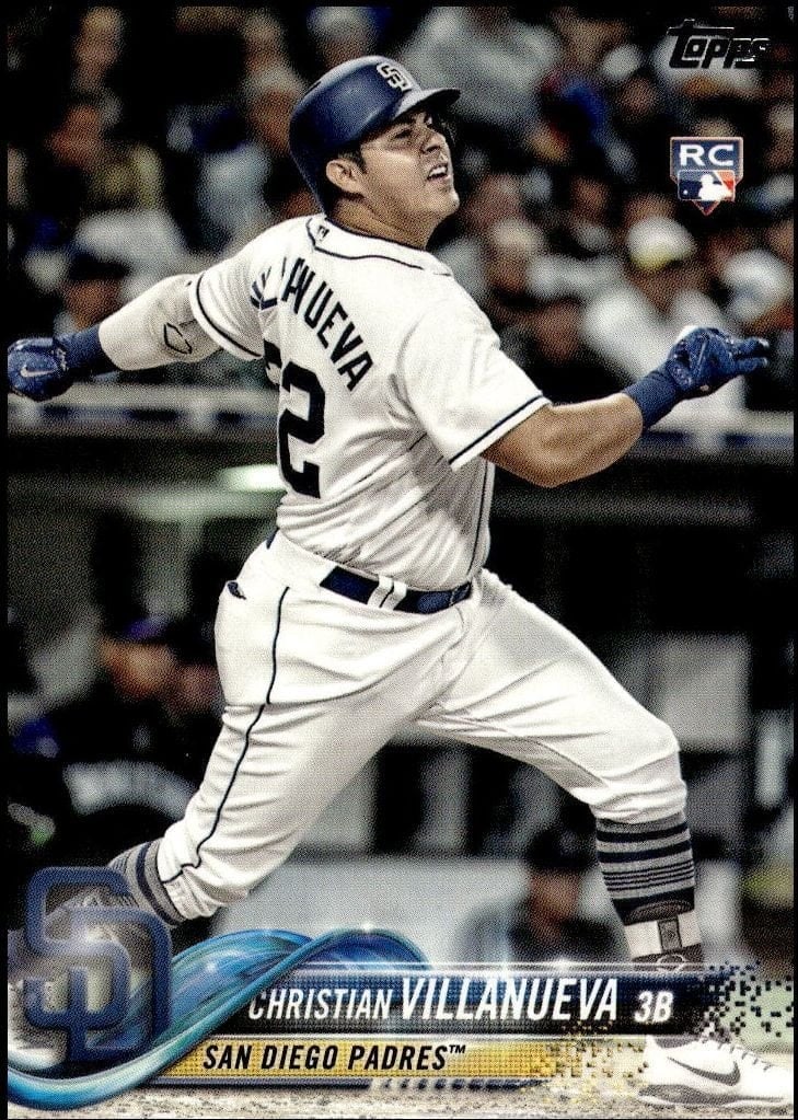 Christian Villanueva 2018 Topps Series 2 #661 Baseball Trading Card - Front 2018 Topps Series 2 Christian Villanueva #661 baseball trading card front