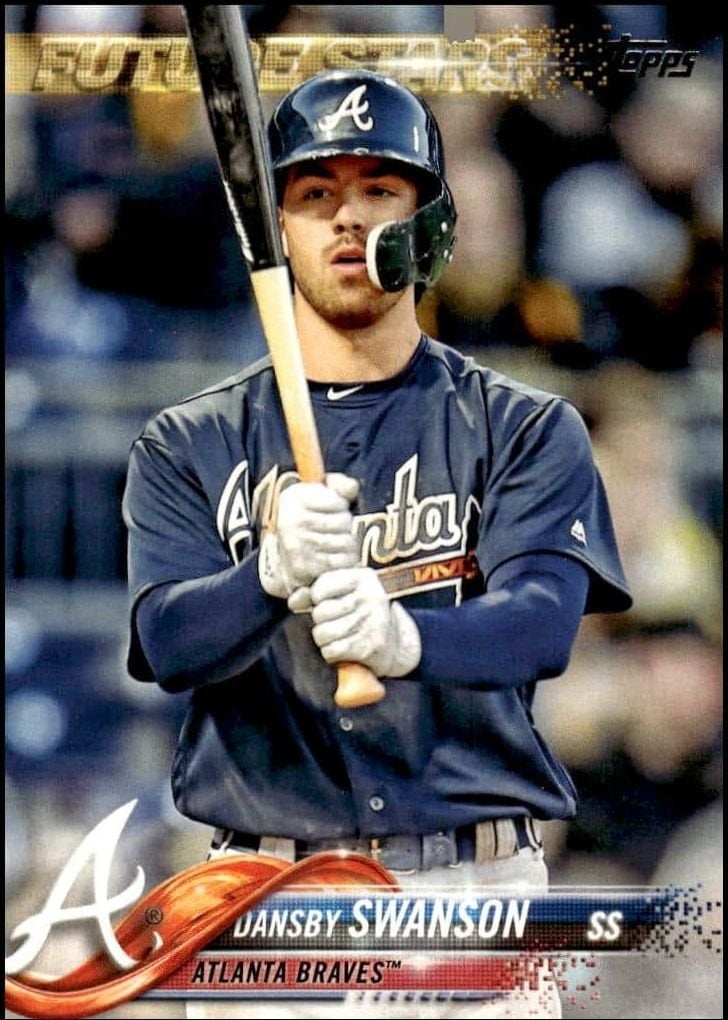 Dansby Swanson 2018 Topps #167 Baseball Trading Card - Front 2018 Topps Dansby Swanson #167 baseball trading card front