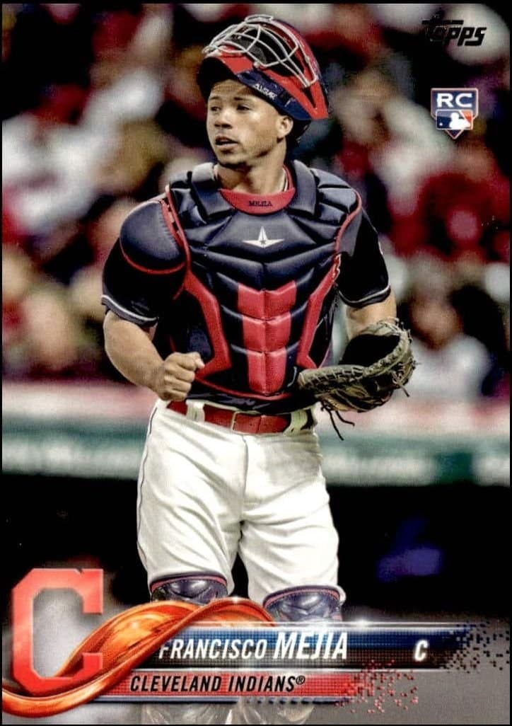 Francisco Mejia 2018 Topps #244 Baseball Trading Card - Front 2018 Topps Francisco Mejia #244 baseball trading card front