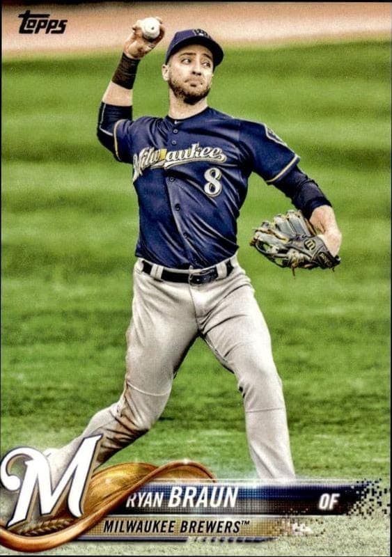 2018 Topps Series 1 Ryan Braun #180 trading card