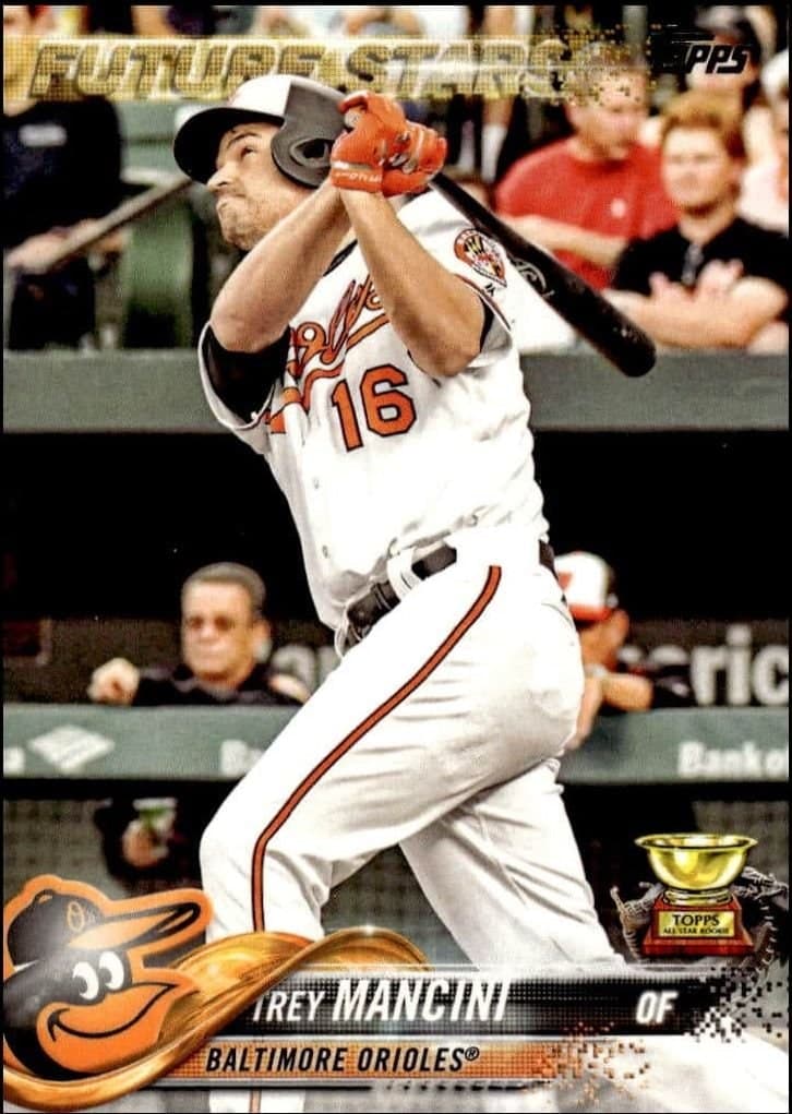 Trey Mancini 2018 Topps #285 Baseball Trading Card - Front 2018 Topps Trey Mancini #285 baseball trading card front