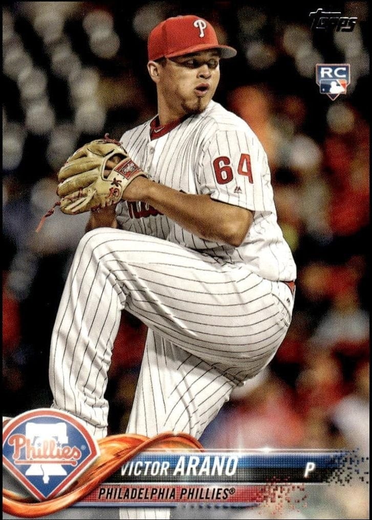 Victor Arano 2018 Topps Series 2 #675 Baseball Trading Card - Front 2018 Topps Series 2 Victor Arano #675 baseball trading card front