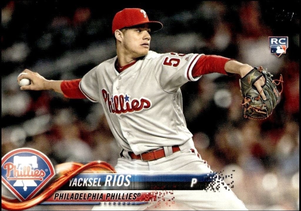 Yacksel Rios 2018 Topps Series 2 #551 Baseball Trading Card - Front 2018 Topps Series 2 Yacksel Rios #551 baseball trading card front