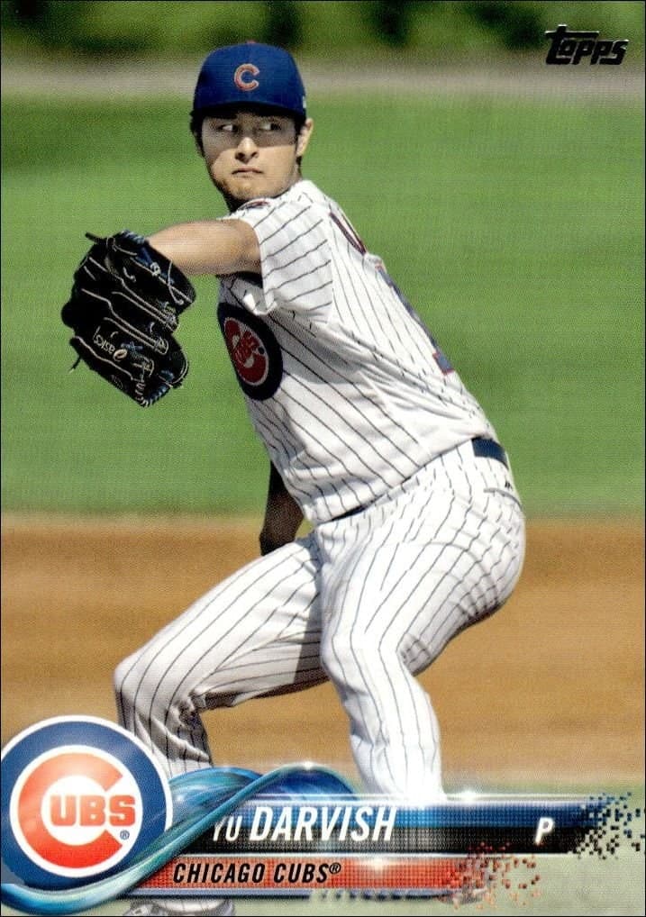 Yu Darvish 2018 Topps Series 2 #436 Baseball Trading Card - Front 2018 Topps Series 2 Yu Darvish #436 baseball trading card front