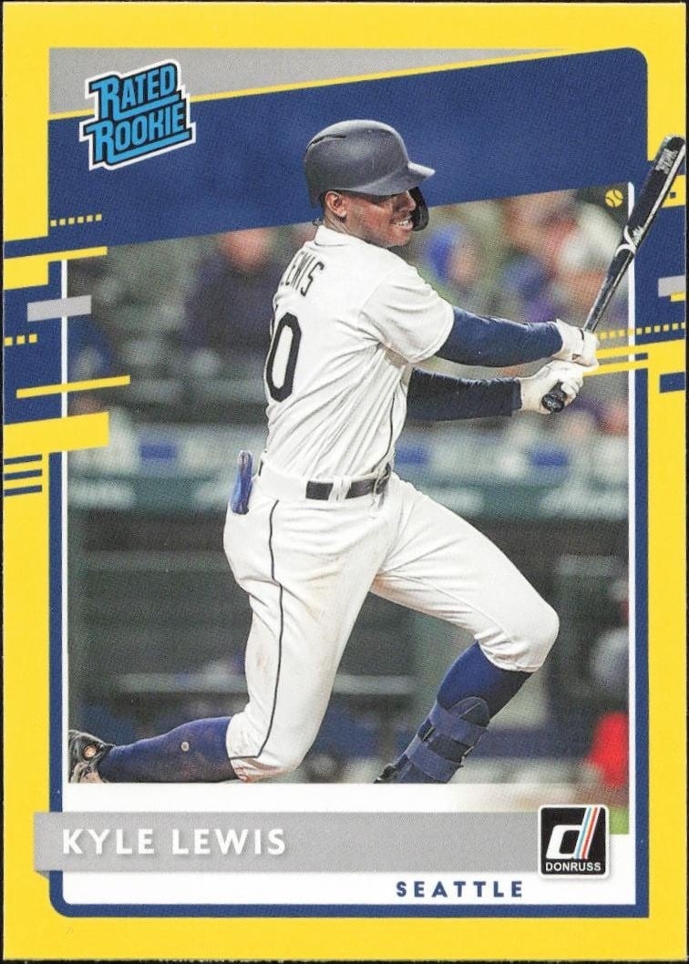 Kyle Lewis 2020 Donruss #56 Baseball Trading Card - Front 2020 Donruss Kyle Lewis #56 baseball trading card front
