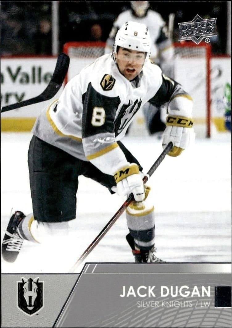 Jack Dugan 2021-22 Upper Deck Ahl #9 Hockey Trading Card - Front 2021-22 Upper Deck Ahl Jack Dugan #9 hockey trading card front