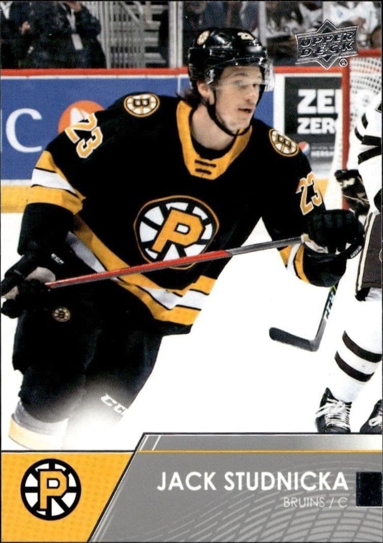 Jack Studnicka 2021-22 Upper Deck Ahl #84 Hockey Trading Card - Front 2021-22 Upper Deck Ahl Jack Studnicka #84 hockey trading card front
