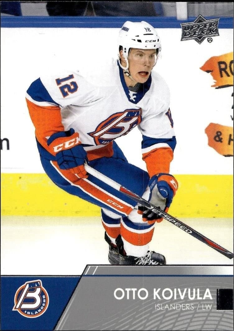 Otto Koivula 2021-22 Upper Deck Ahl #87 Hockey Trading Card - Front 2021-22 Upper Deck Ahl Otto Koivula #87 hockey trading card front