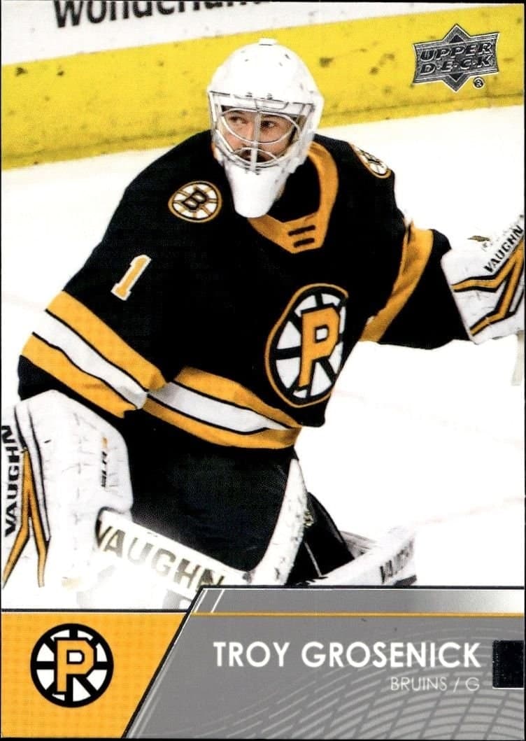 Troy Grosenick 2021-22 Upper Deck Ahl #47 Hockey Trading Card - Front 2021-22 Upper Deck Ahl Troy Grosenick #47 hockey trading card front