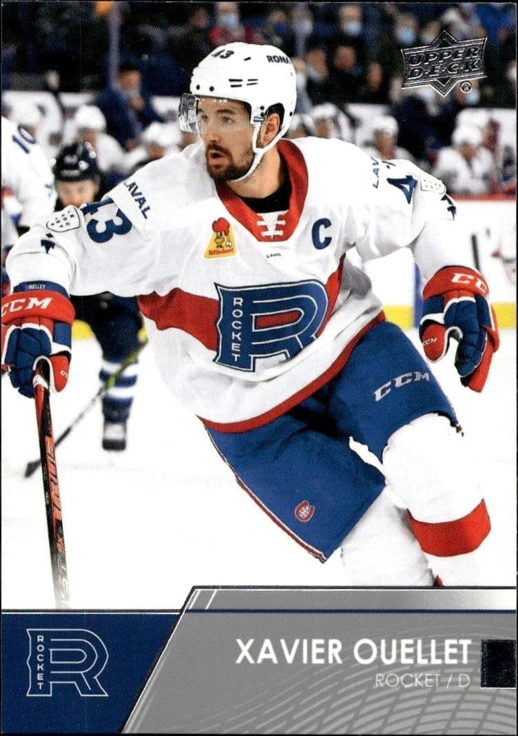 Xavier Ouellet 2021-22 Upper Deck Ahl #81 Hockey Trading Card - Front 2021-22 Upper Deck Ahl Xavier Ouellet #81 hockey trading card front