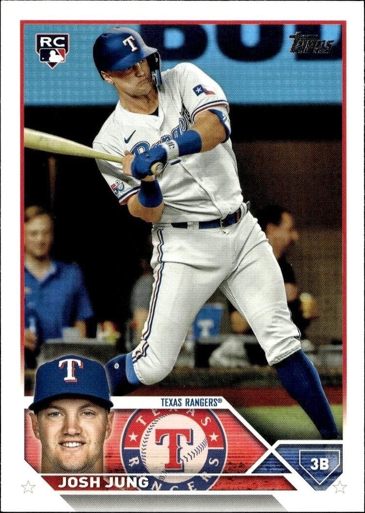 Josh Jung 2023 Topps Series 2 #529 Baseball Trading Card - Front 2023 Topps Series 2 Josh Jung #529 baseball trading card front