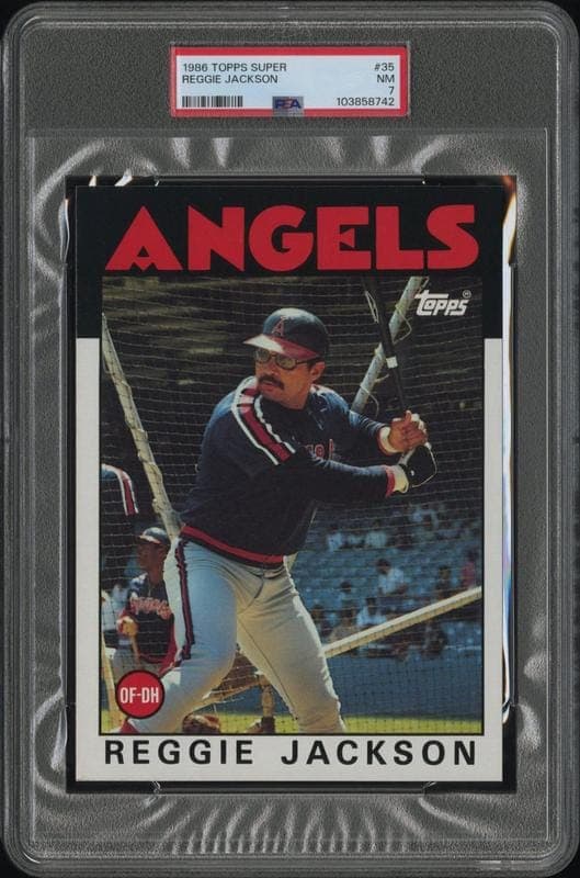 1986 topps Reggie Jackson