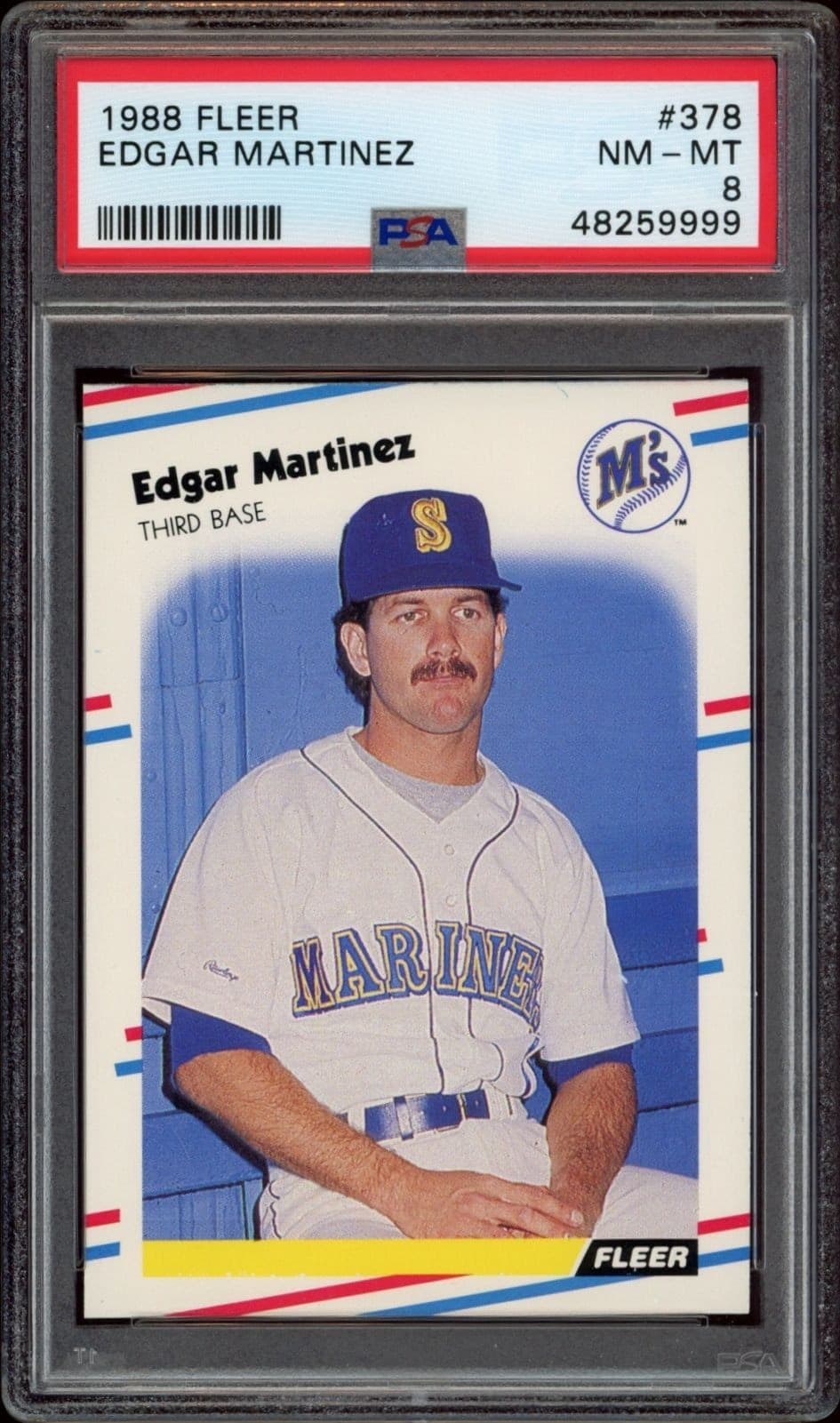 1988 fleer Edgar Martinez